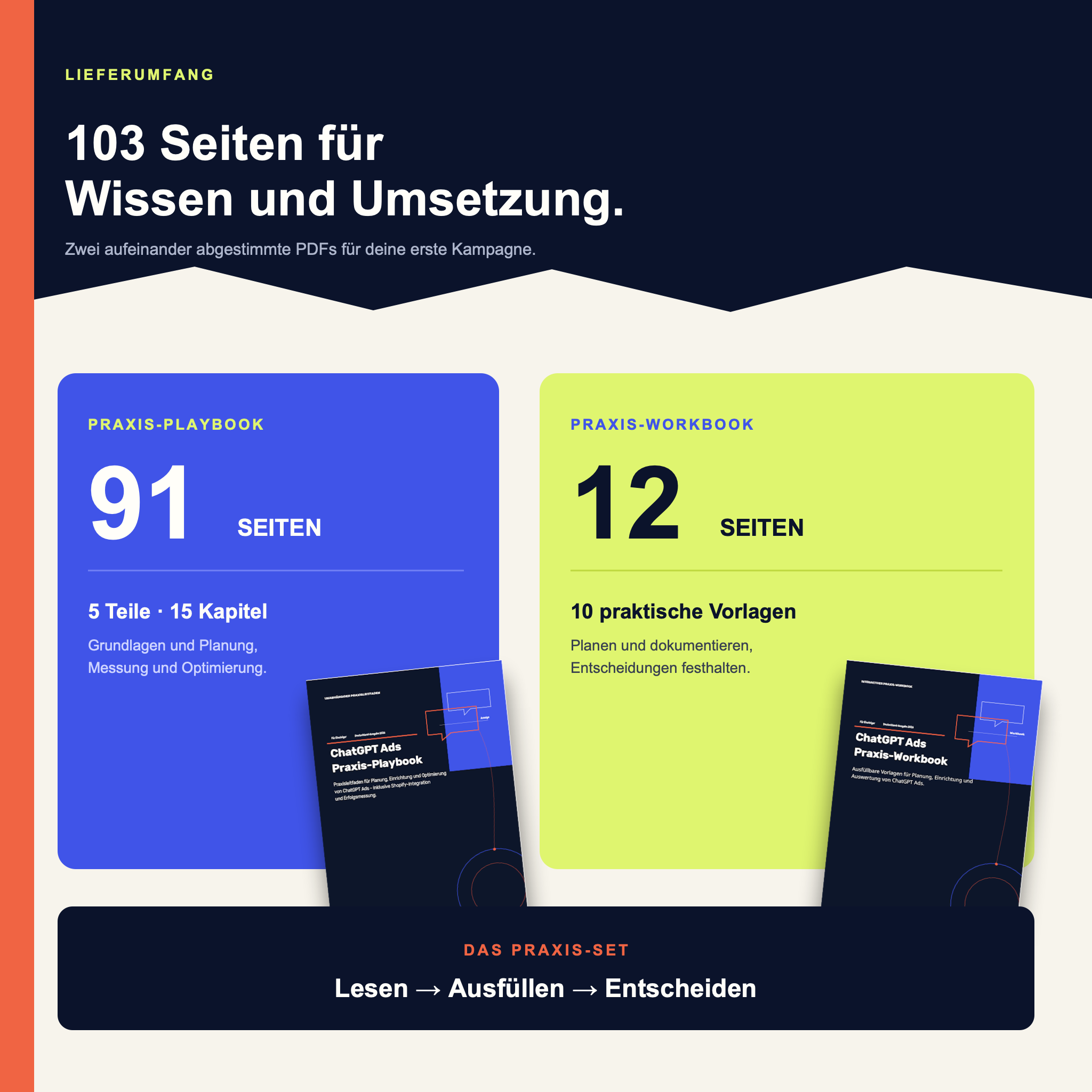 ChatGPT Ads – Deine erste Werbekampagne | Playbook & Workbook